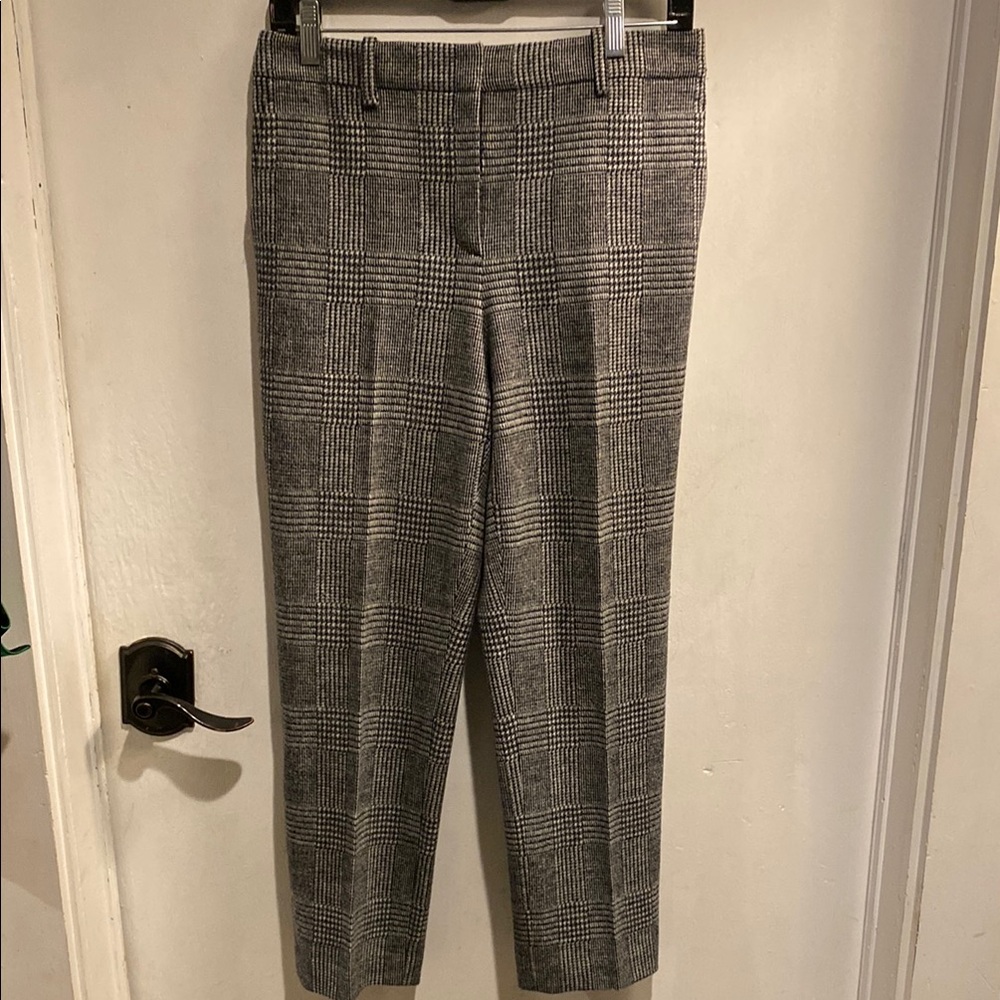 Theory Gray Ankle Wool Pants